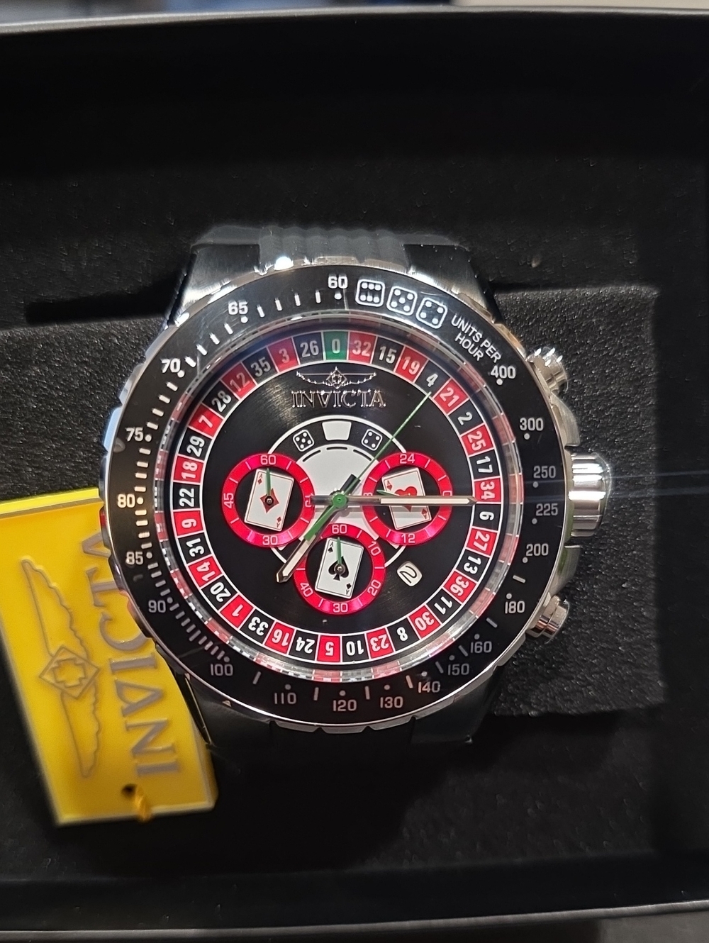 639. Invicta Aviator Monte Carlo Men's Watch - 50mm. Black (49850)